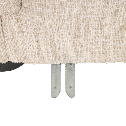 Sofa Pandora beige angora lounge right