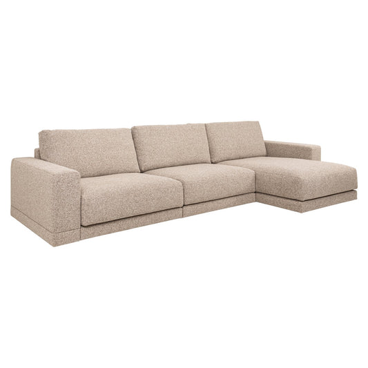 Sofa Trentino cayenne brown 3,5-seater + lounge left or right
