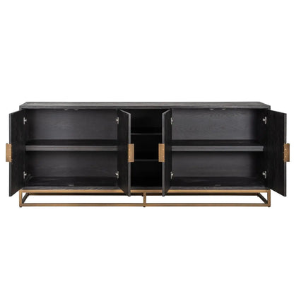 Sideboard Blackbone Brass black rustic