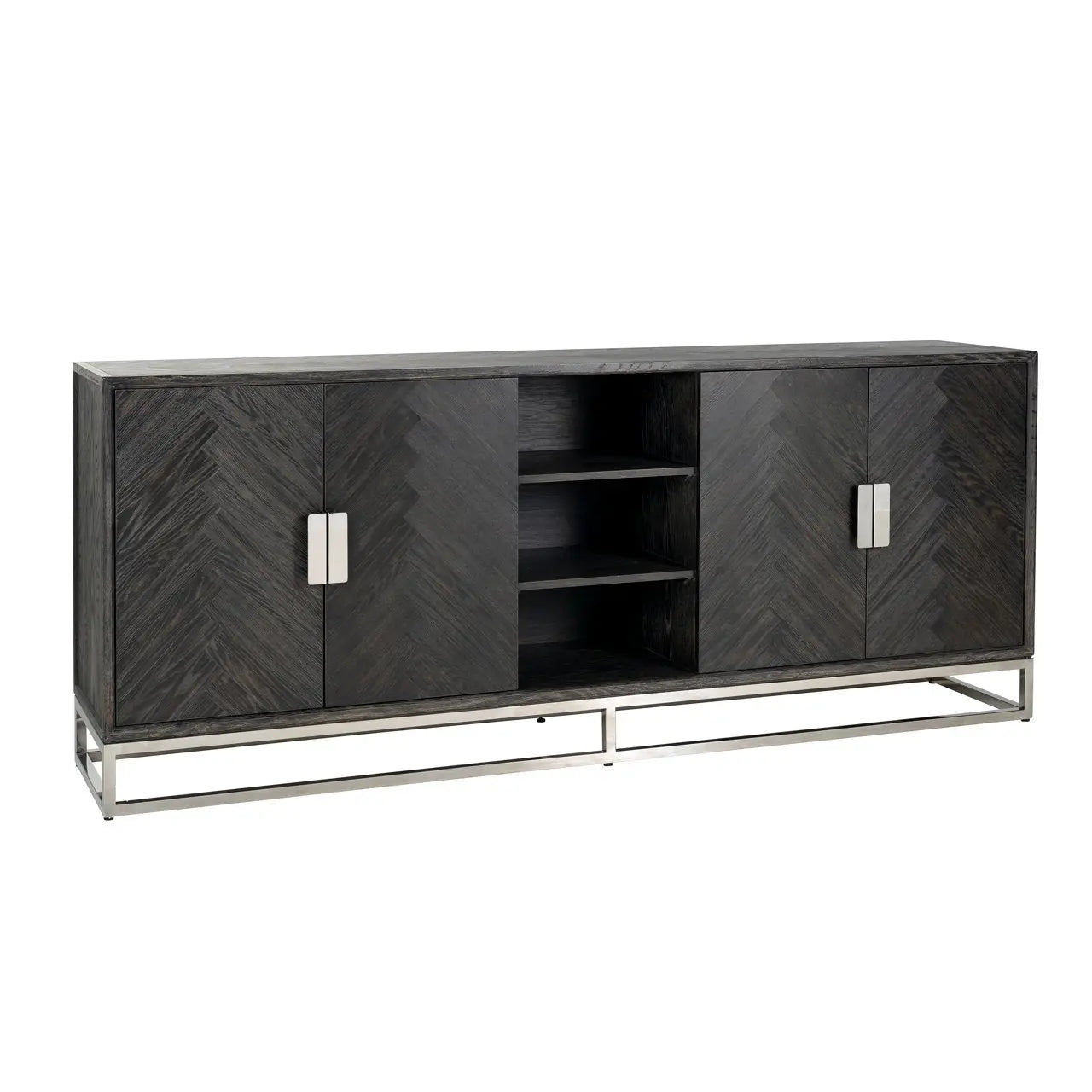 Sideboard Blackbone Silver black rustic