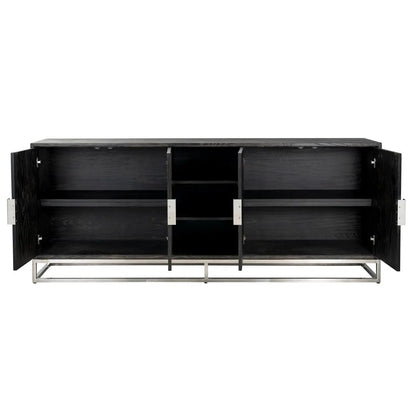 Sideboard Blackbone Silver black rustic