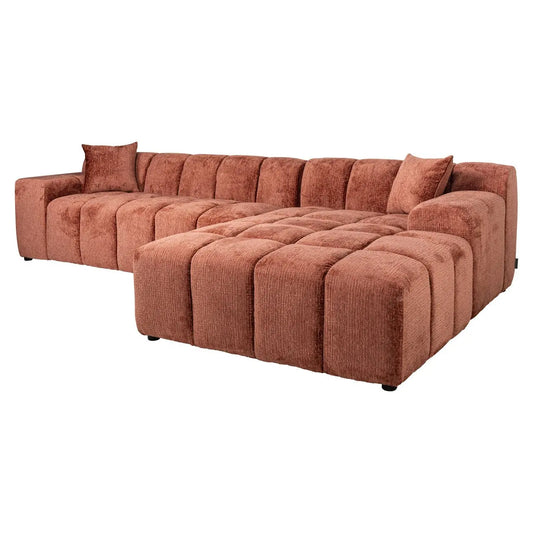 Sofa Cube blush fusion 3-seater + lounge right