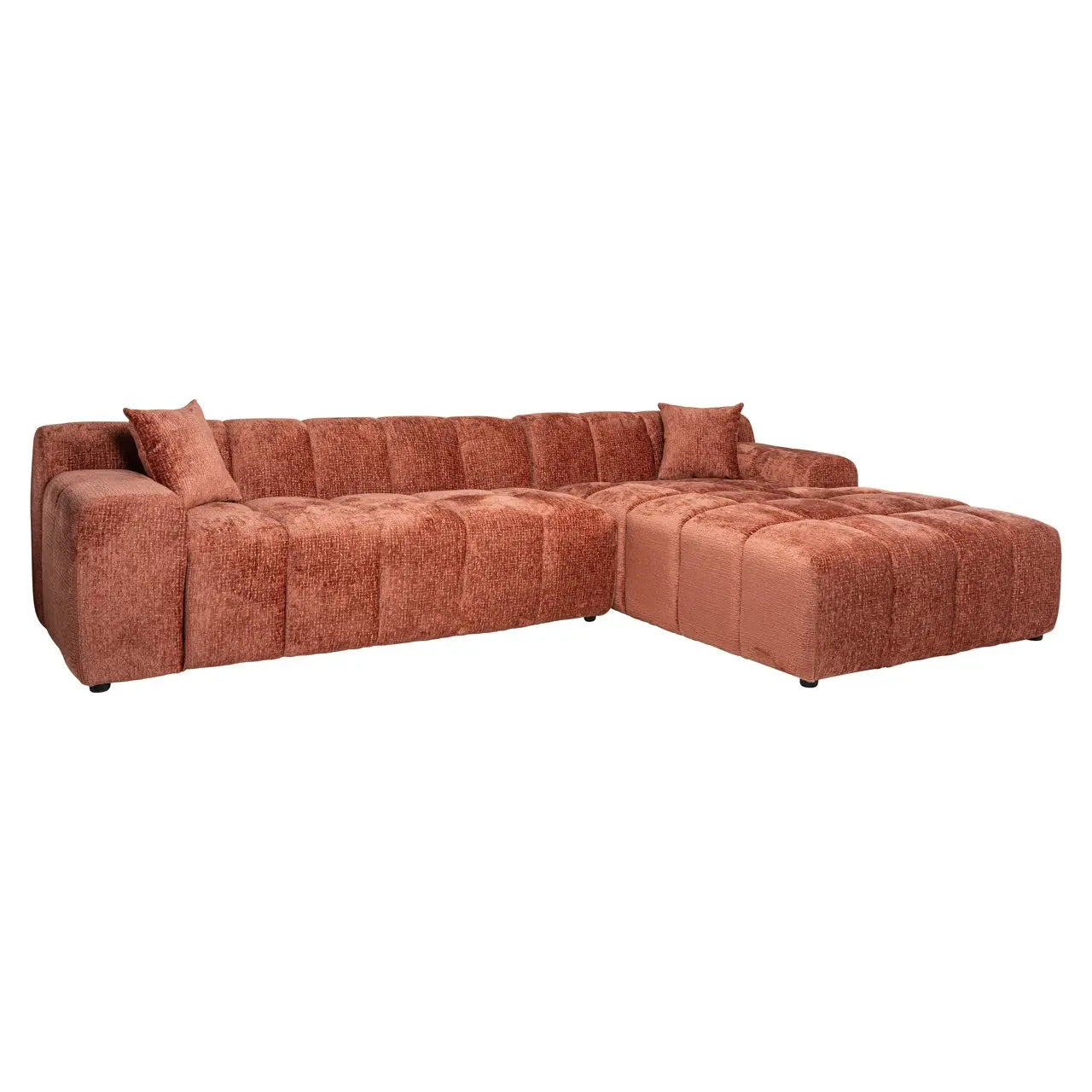 Sofa Cube blush fusion 3-seater + lounge right
