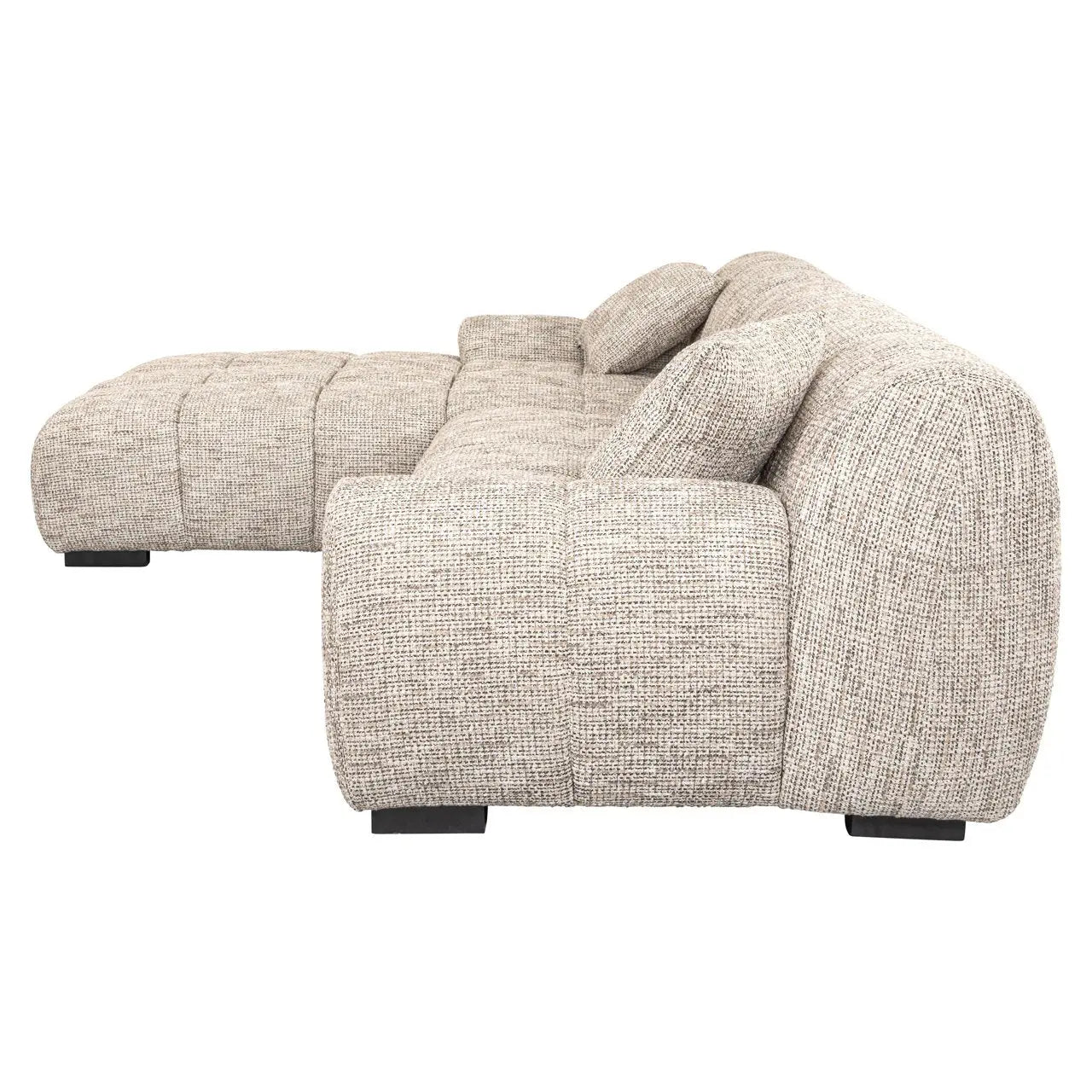 Sofa Hazel trendy nature 3-seater + lounge left