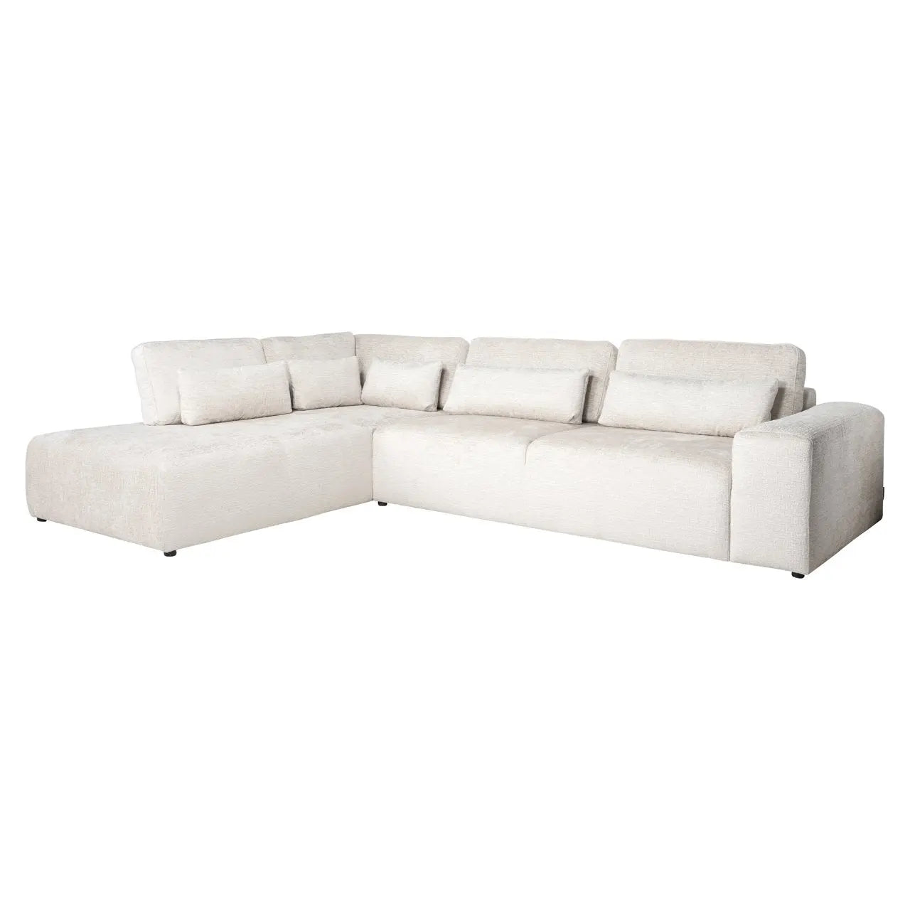 Sofa Lund cream fusion 3-seater + ottoman left