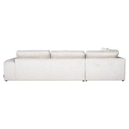 Sofa Lund cream fusion 3-seater + ottoman left