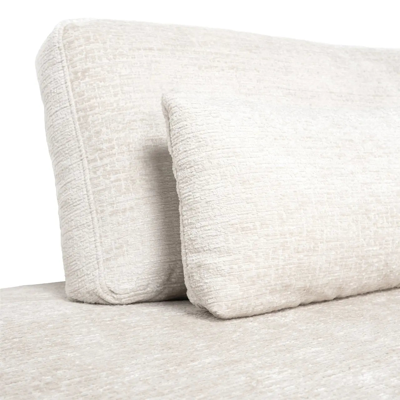 Sofa Lund cream fusion 3-seater + ottoman left