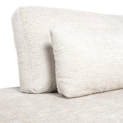 Sofa Lund cream fusion 3-seater + ottoman left