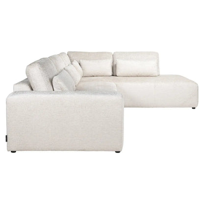 Sofa Lund cream fusion 3-seater + ottoman right