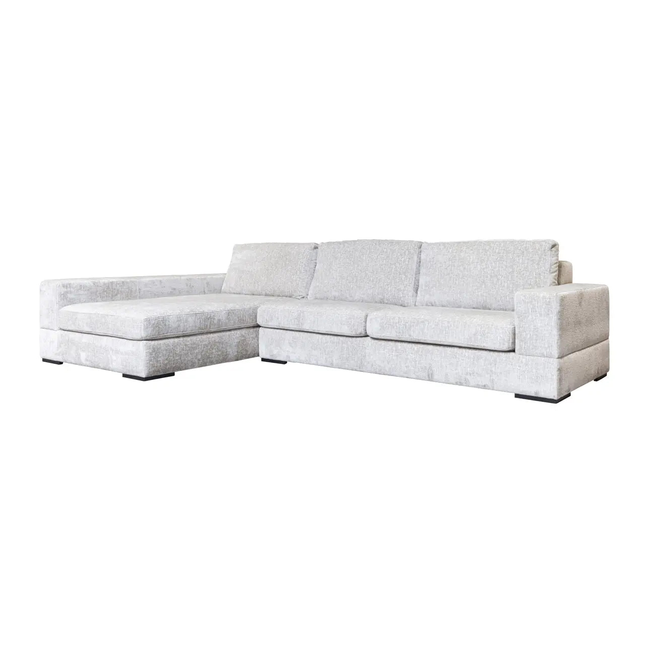 Sofa Pasha pearl island 3-seater + lounge left fully upholstered