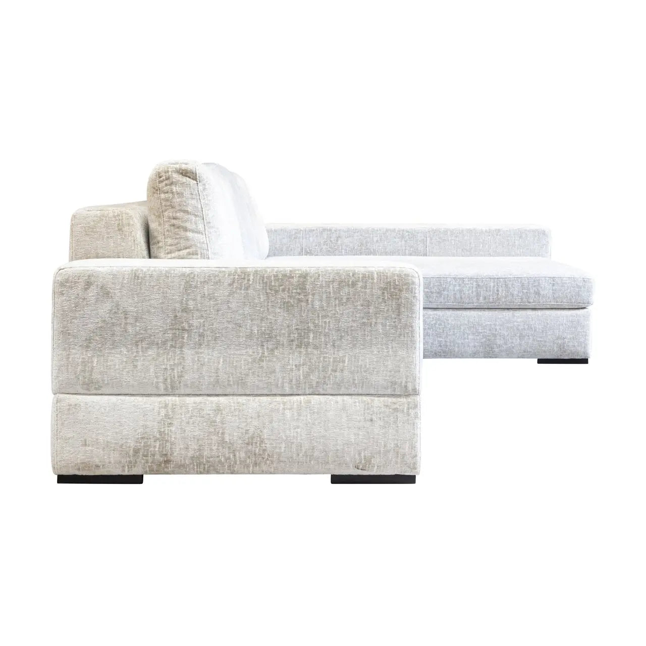Sofa Pasha pearl island 3-seater + lounge right fully upholstered