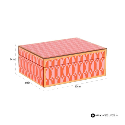 Storage box Abba pink large