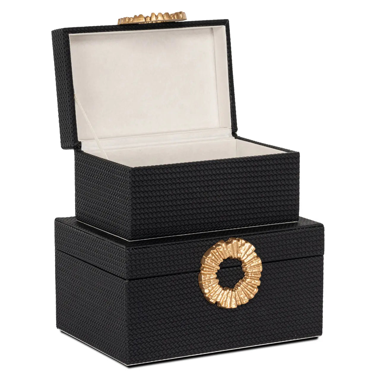 Storage box Amal black/gold large