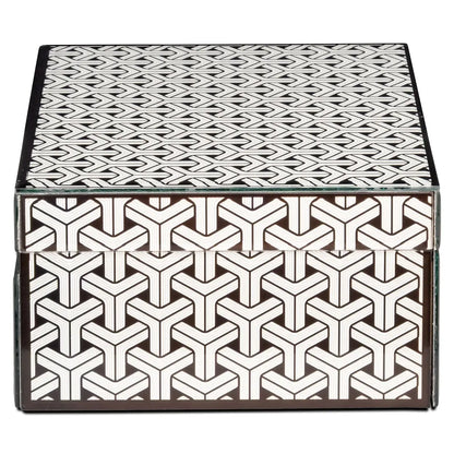 Storage box Feliz black/white large