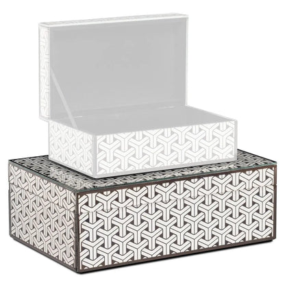 Storage box Feliz black/white large