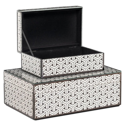 Storage box Feliz black/white large