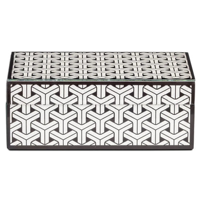 Storage box Feliz black/white small
