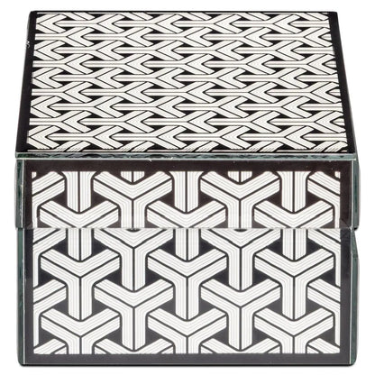Storage box Feliz black/white small