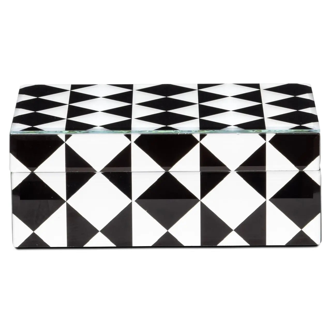 Storage box Silas black/white small