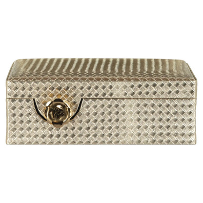 Storage box Trace gold large