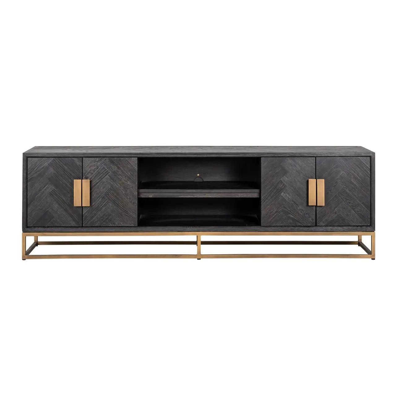 TV cabinet Blackbone Brass black rustic 200