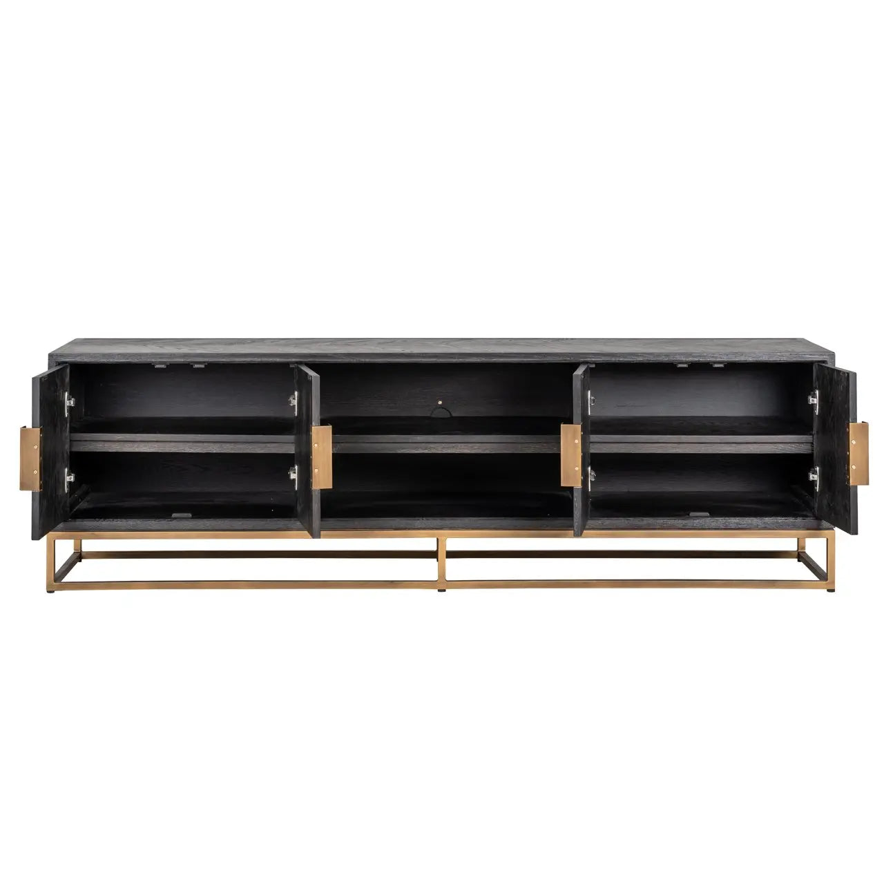 TV cabinet Blackbone Brass black rustic 200