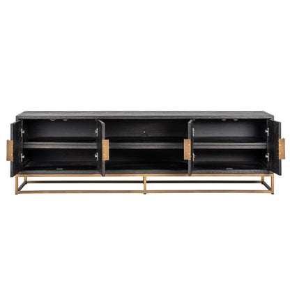 TV cabinet Blackbone Brass black rustic 200