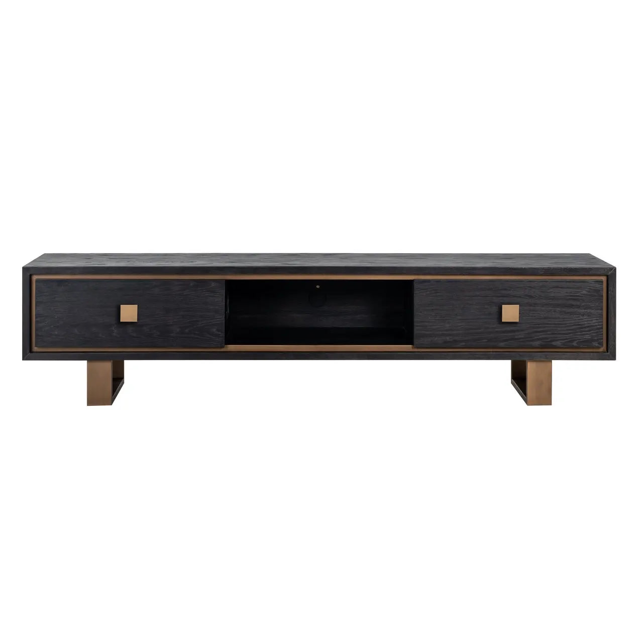 TV cabinet Hunter black rustic