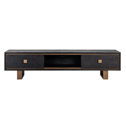 TV cabinet Hunter black rustic