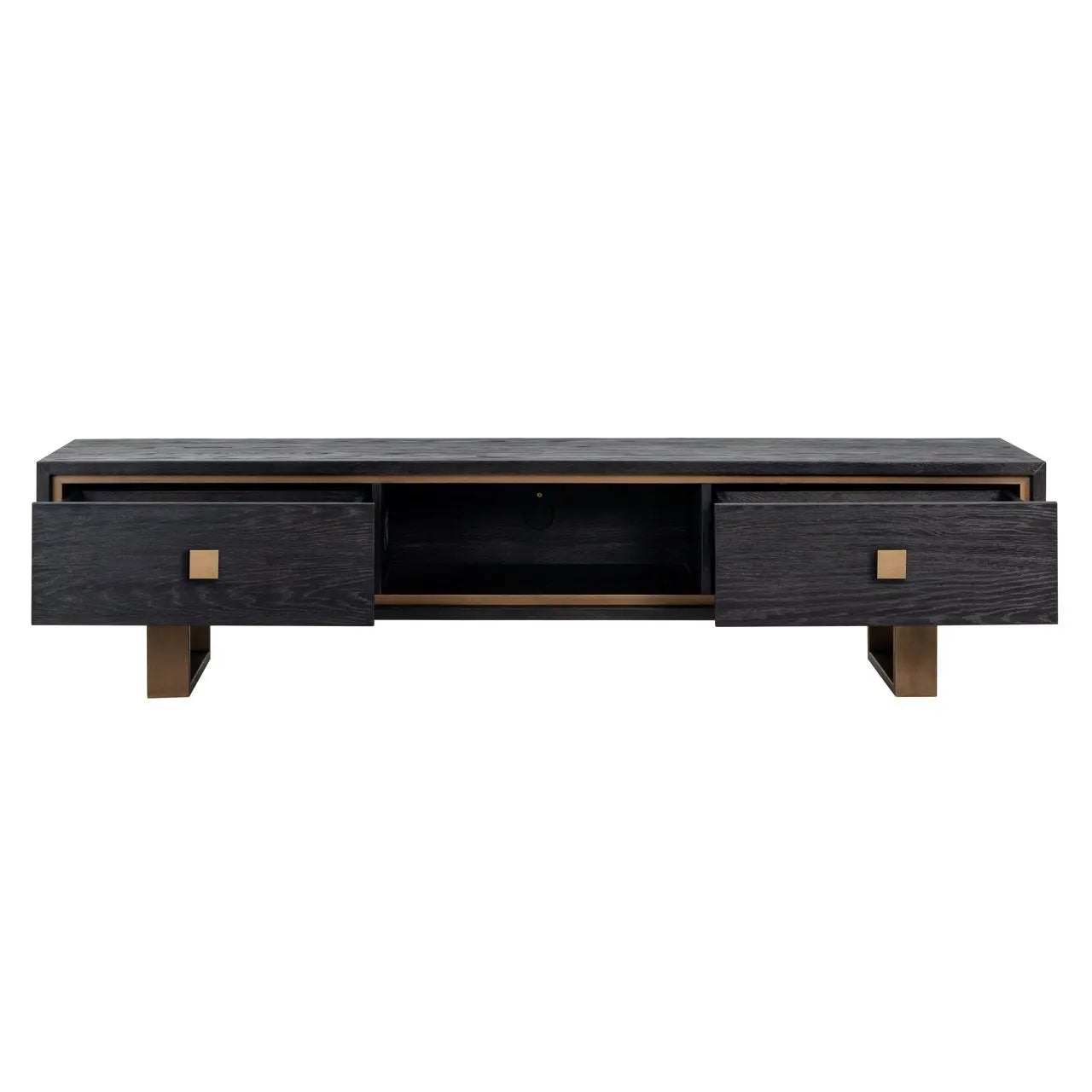 TV cabinet Hunter black rustic