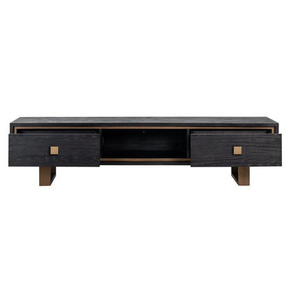 TV cabinet Hunter black rustic