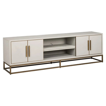 TV cabinet Whitebone brass verona grey  200