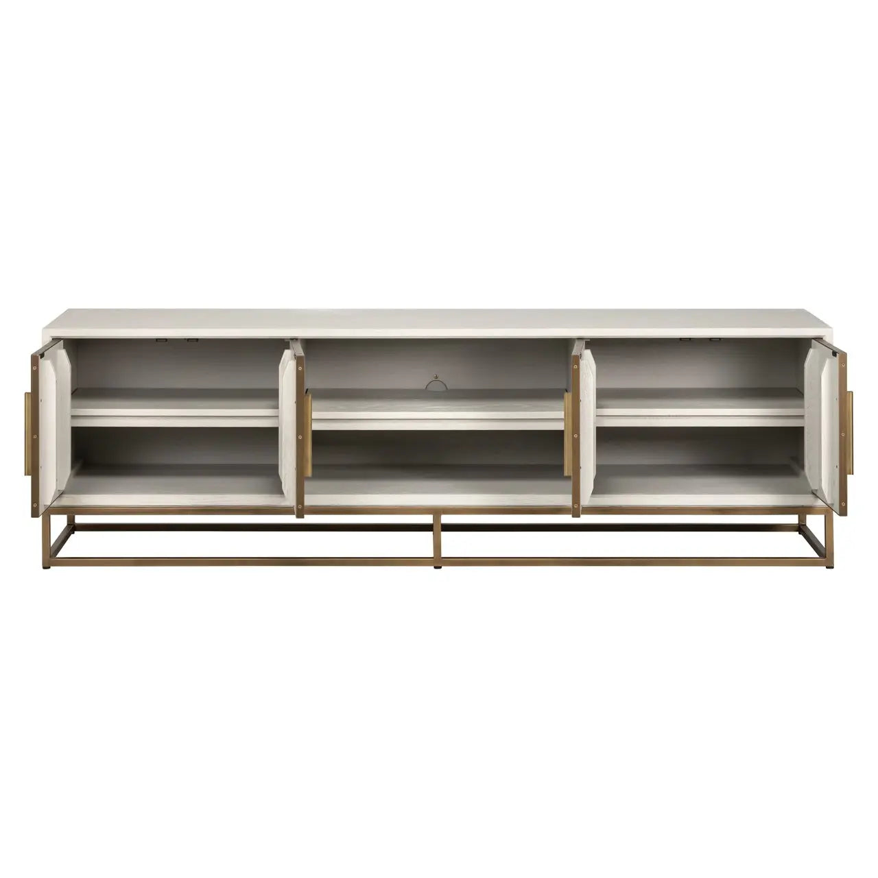 TV cabinet Whitebone brass verona grey  200