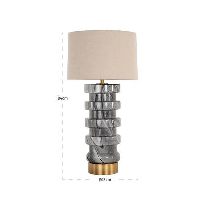 Table lamp Jaylee black/white