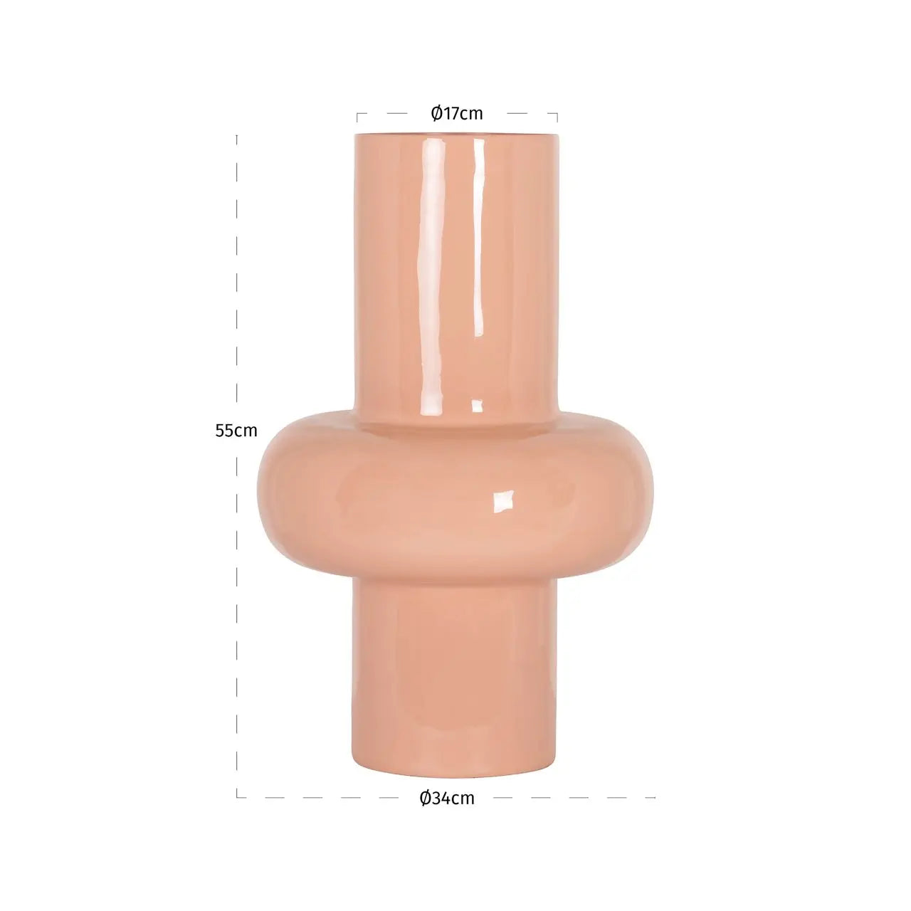 Vase Alison salmon large
