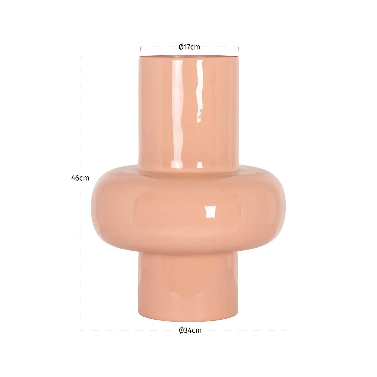 Vase Alison salmon small