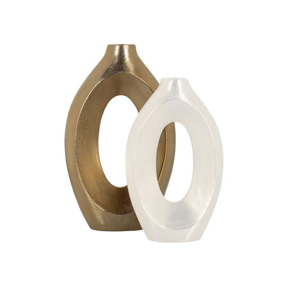 Vase Alma brushed gold large