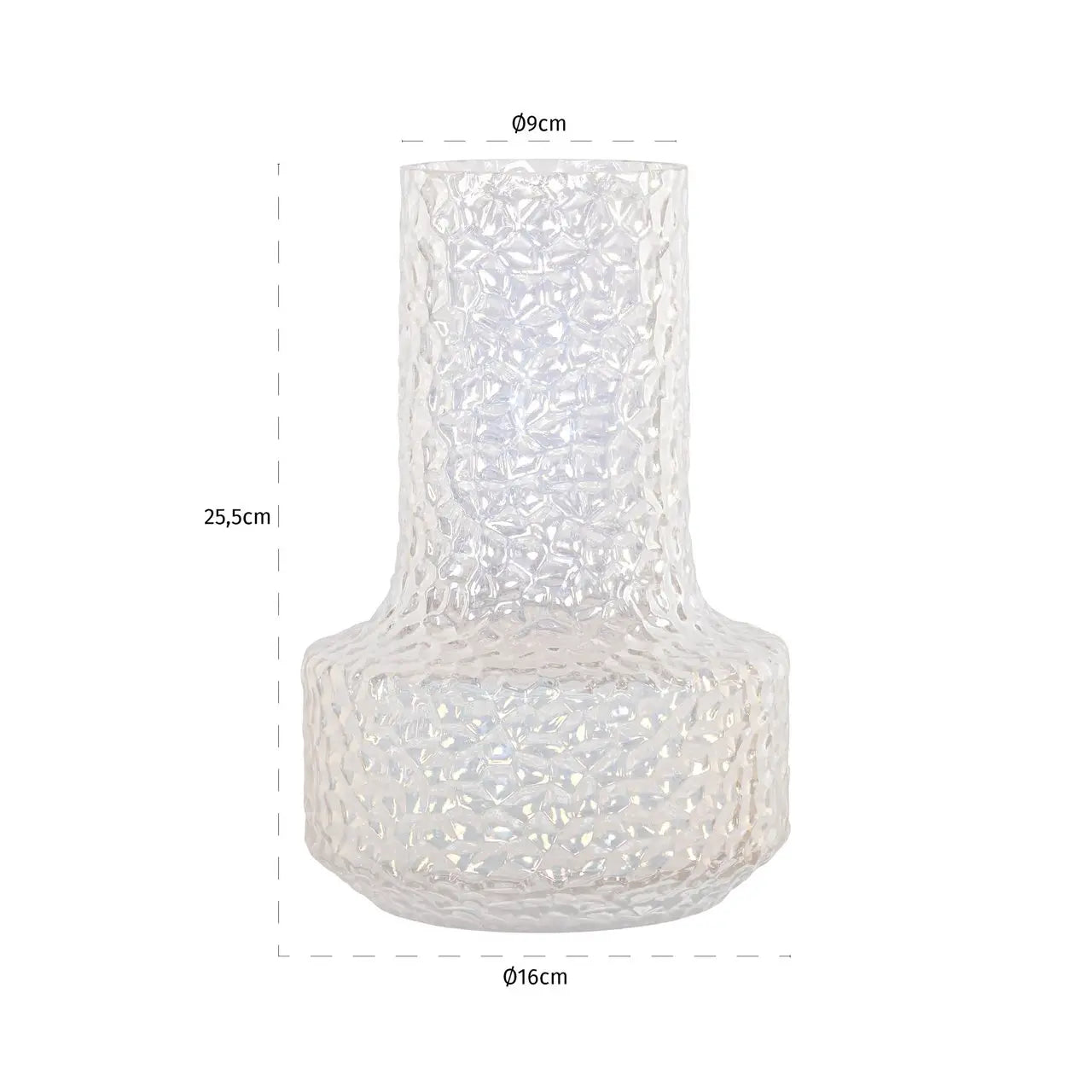 Vase Bridey iridescent