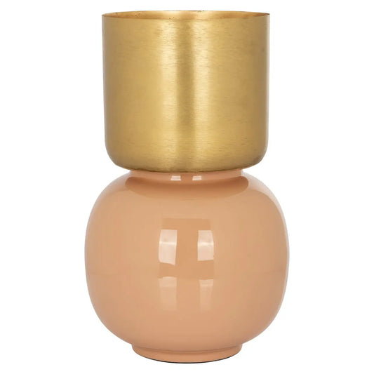 Vase Calla brushed gold