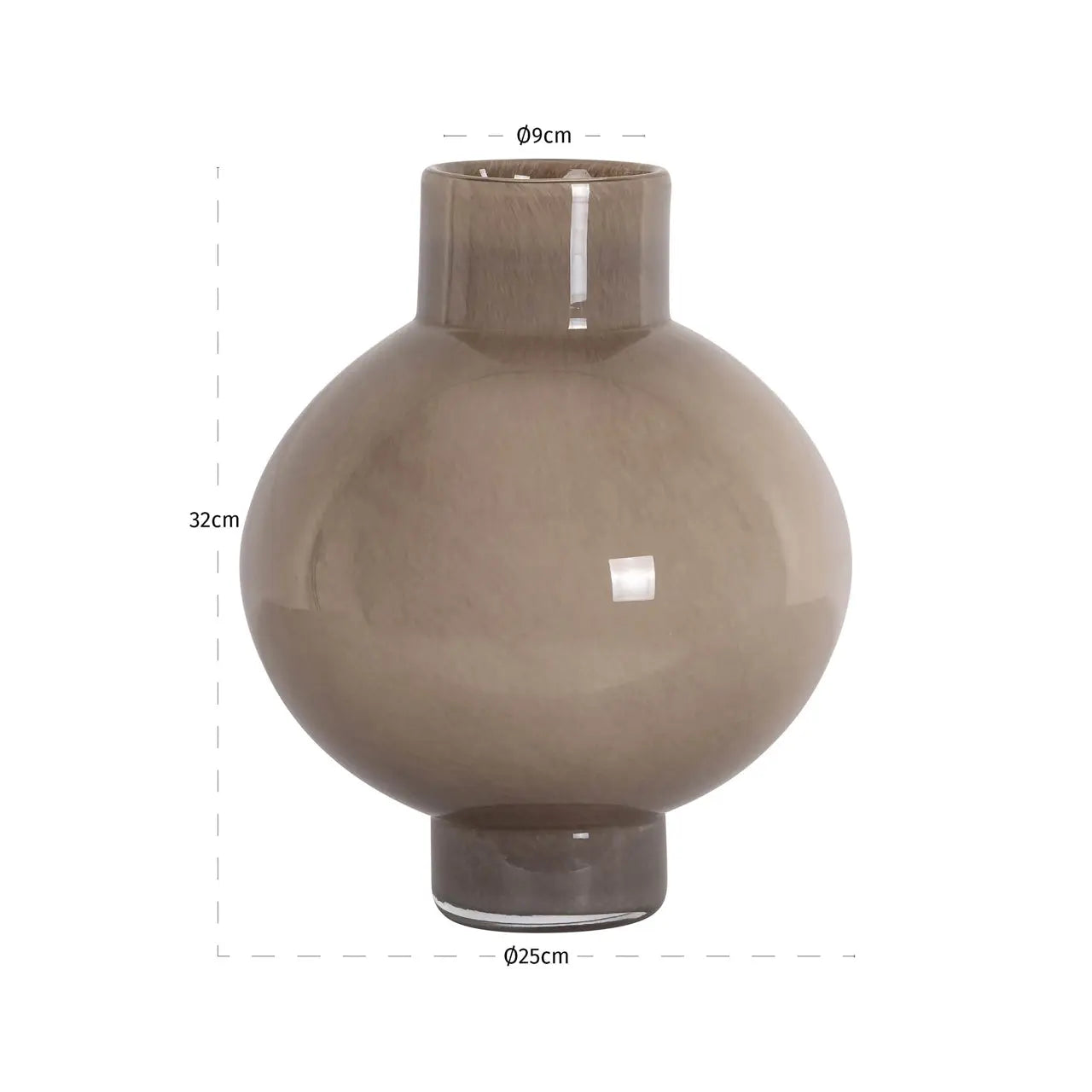 Vase Celina brown small