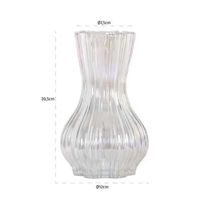 Vase Cracy iridescent small