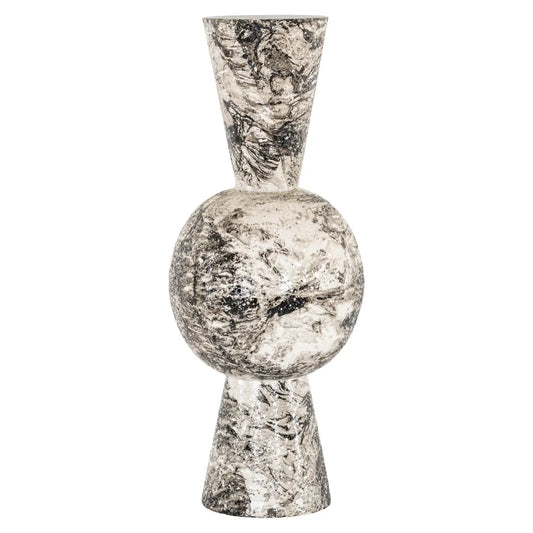 Vase Florry black/white