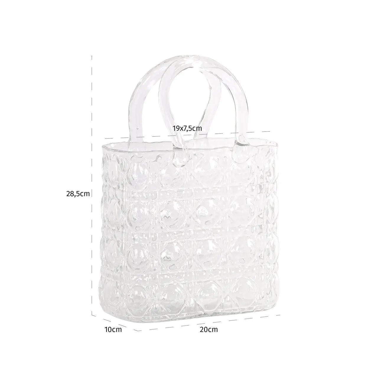 Vase Ginny clear transparent