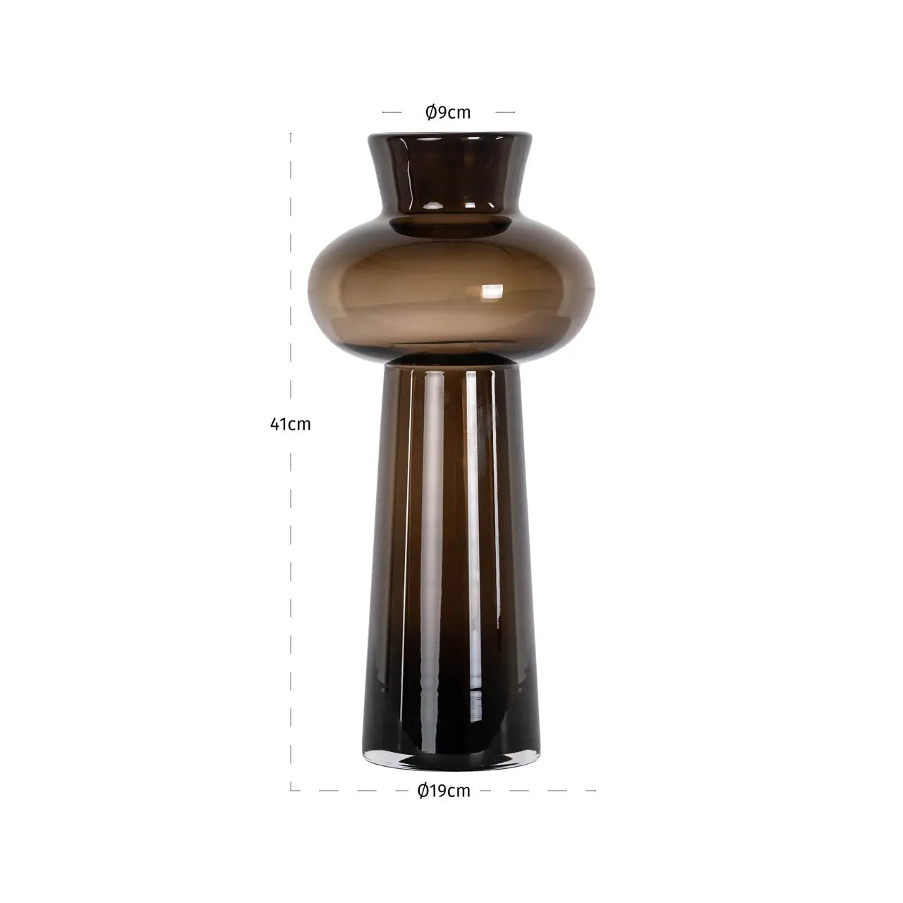 Vase Jamey brown large