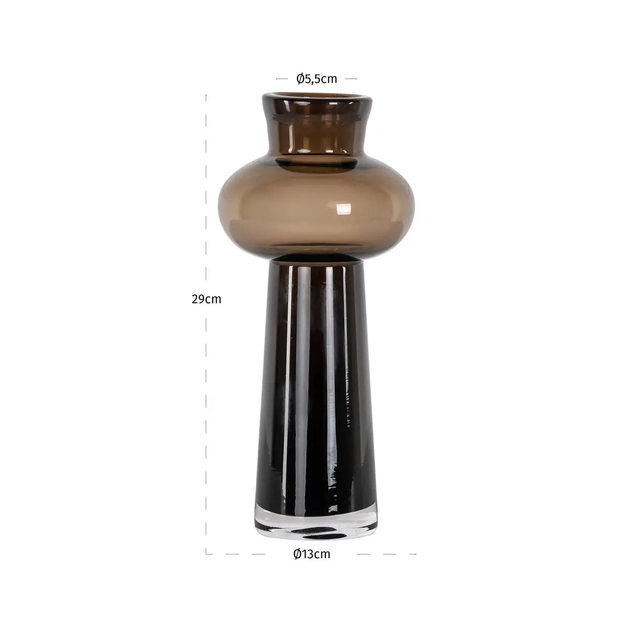 Vase Jamey brown small