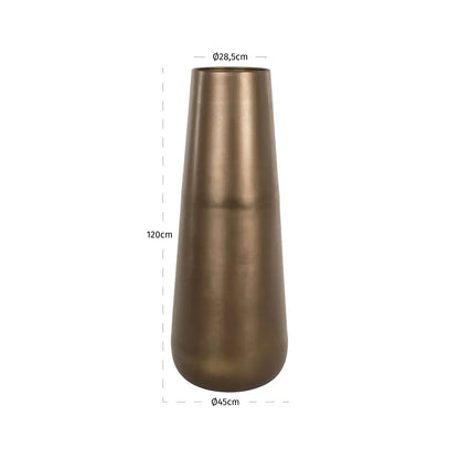 Vase Kenza brass antique small