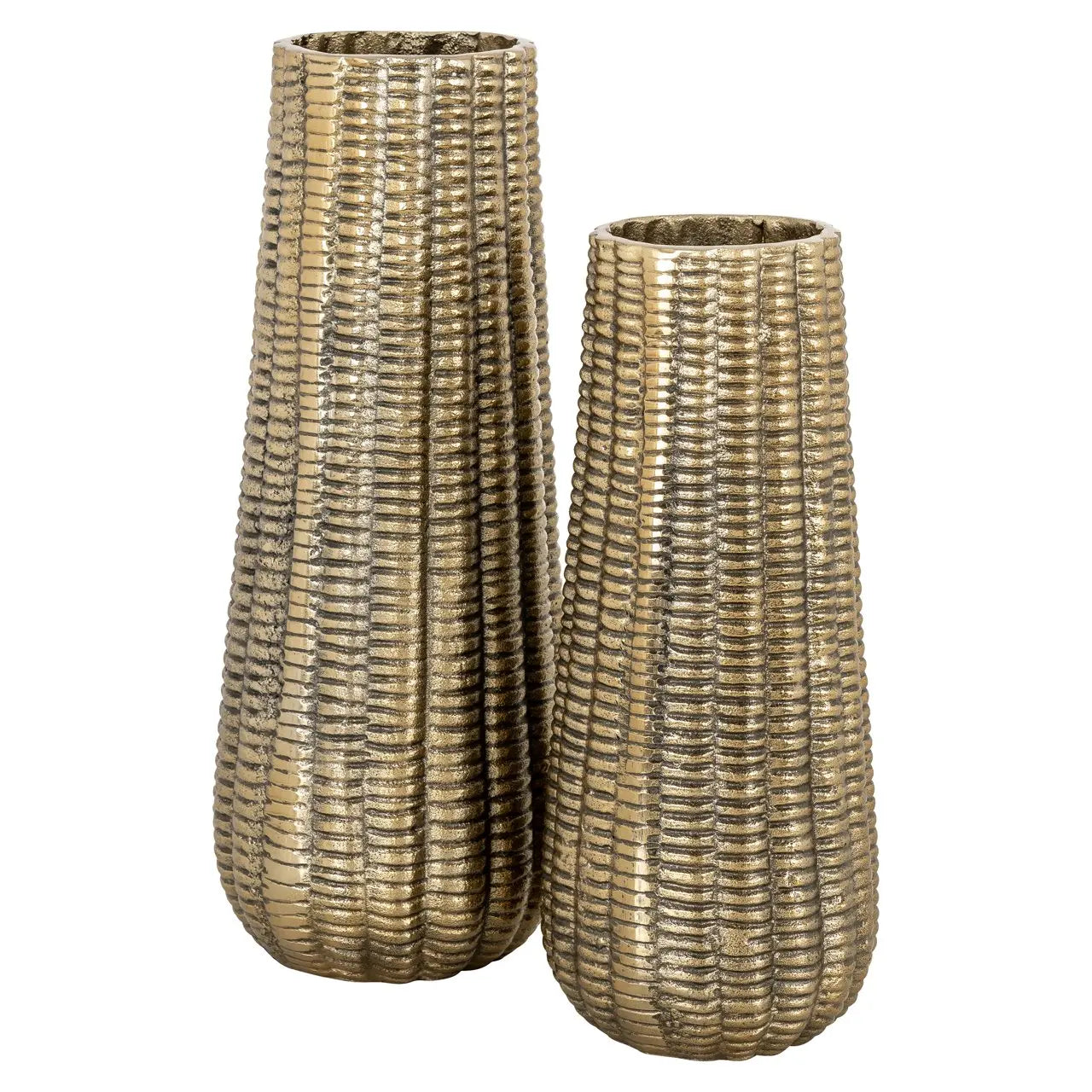 Vase Loran brushed gold large