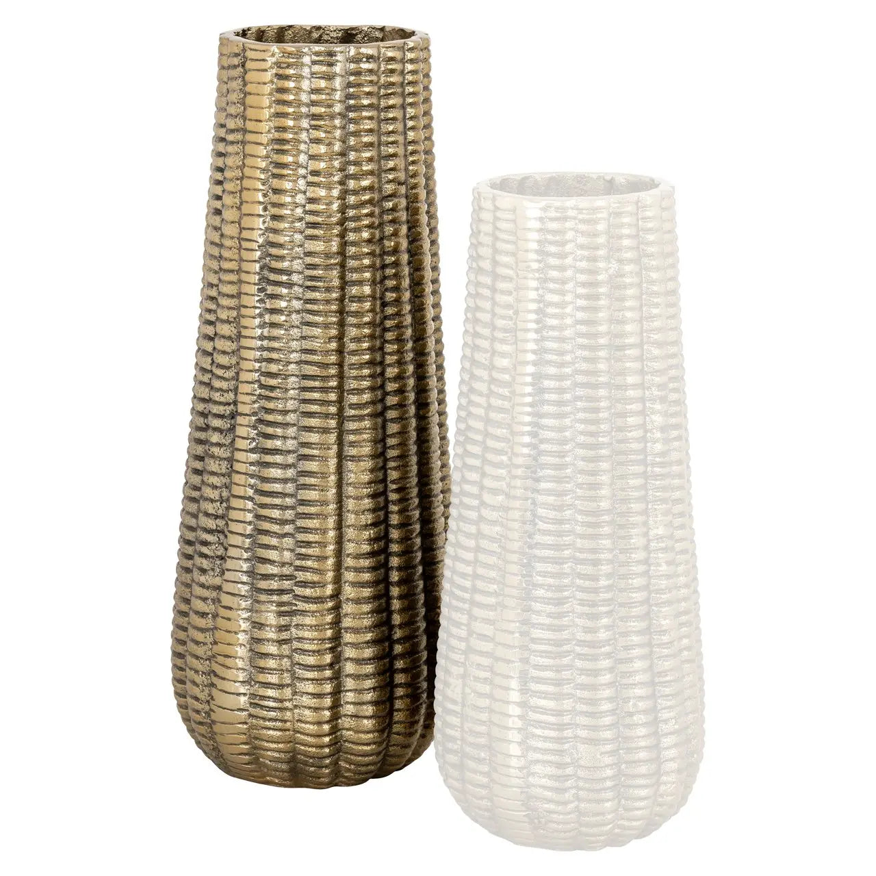 Vase Loran brushed gold large