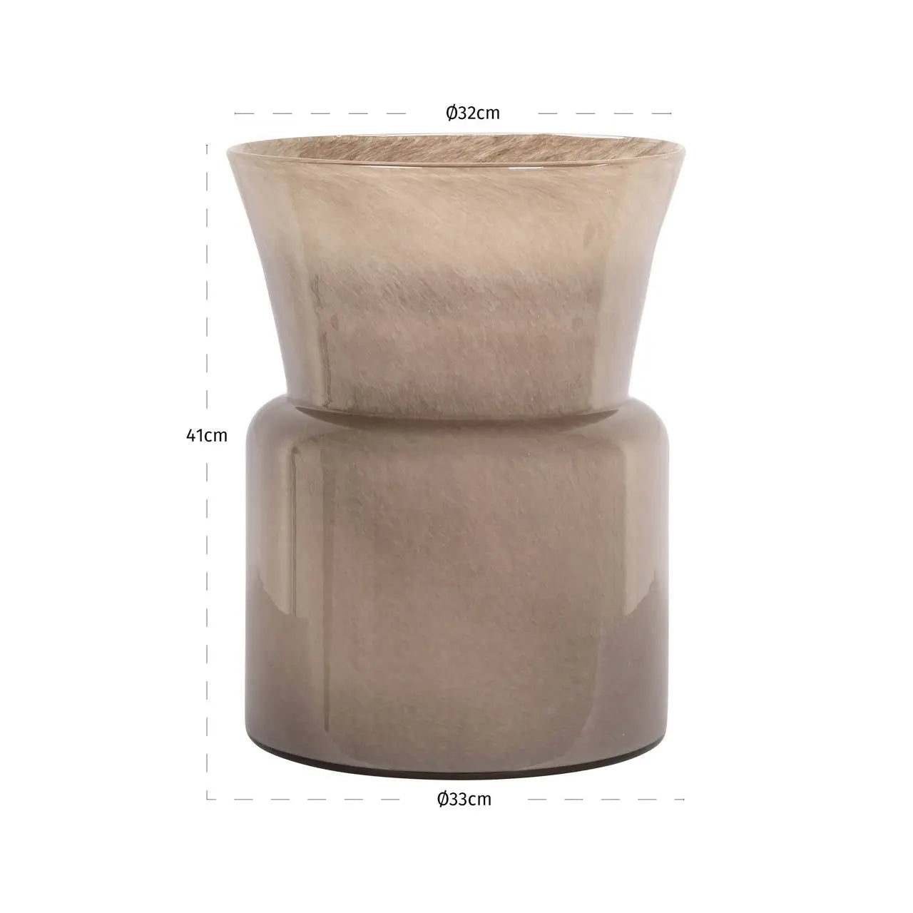Vase Milo taupe