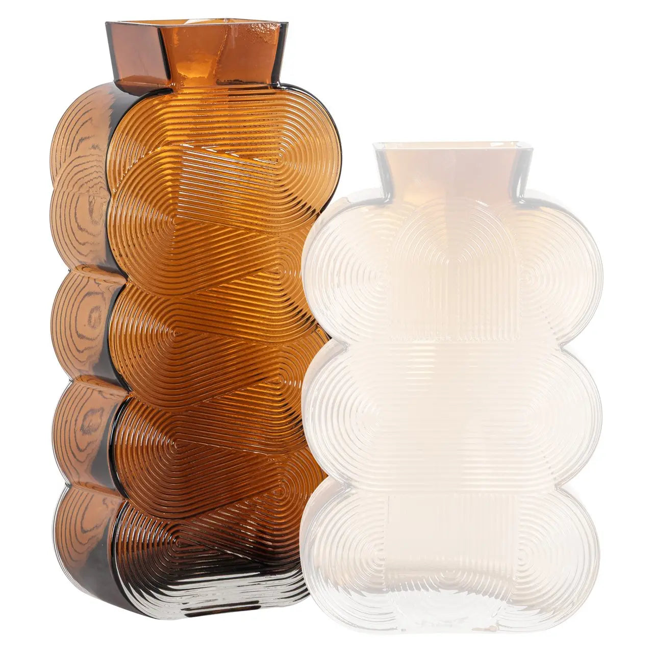 Vase Venice brown large